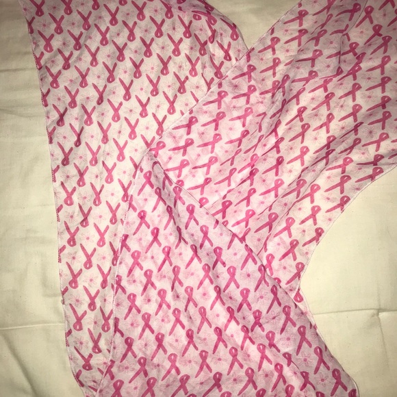 Breast Cancer Ribbon shirt, scarf, and nails - Picture 4 of 5